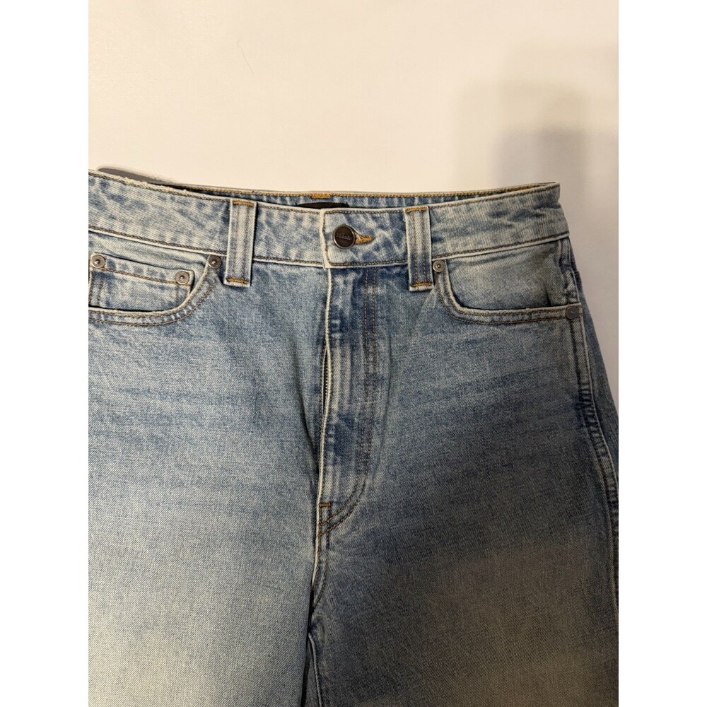 KHAITE Delina Denim Wide-Leg Jean Blue Sz 26. NWT. Retails $620 - Picture 3 of 13